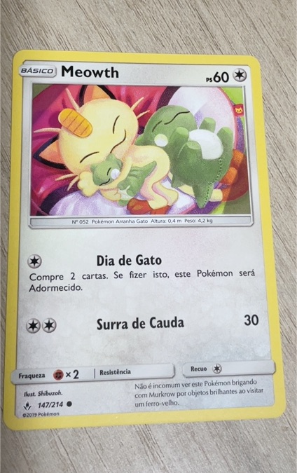 2019 Pokémon Sun & Moon Unbroken Bonds #147 Meowth — front