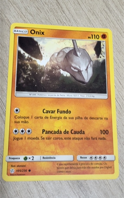 2019 Pokemon Cosmic Eclipse #105 Onix — front