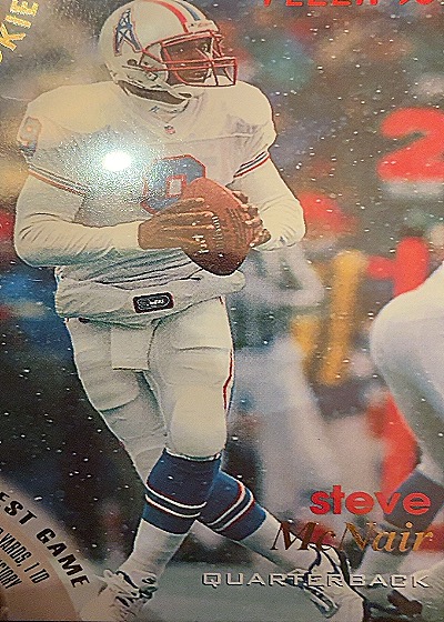 1996 Fleer #54 Steve McNair Houston Oilers — front