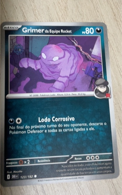 2025 Pokémon Scarlet & Violet Destined Rivals #123 Team Rocket's Grimer — front