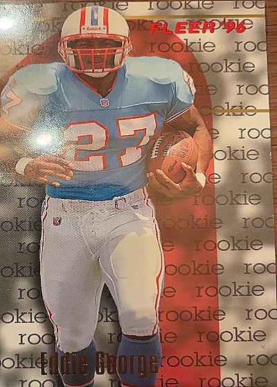 1996 Fleer #155 Eddie George Rookie — front