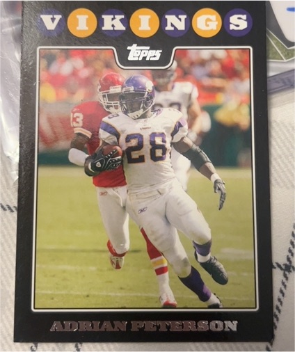 2008 Topps #65 Adrian Peterson — front