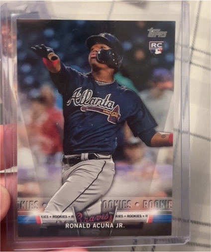 2018 Topps Update Salute #S-21 Ronald Acuna Jr. — front