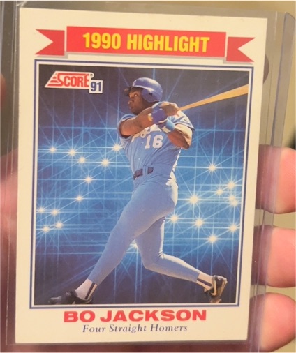 1991 Score #420 Bo Jackson — front