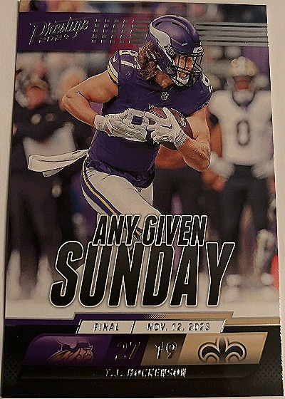2024 Panini Prestige Any Given Sunday #AGS-THN T.J. Hockenson — front