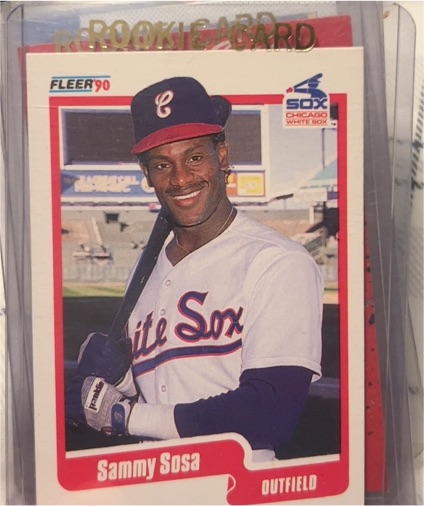 1990 Fleer #548 Sammy Sosa Rookie Card — front