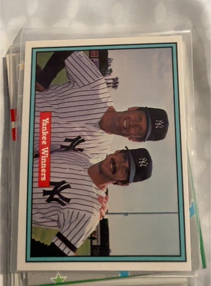 1982 Donruss #558 Yankee Winners Ron Guidry Tommy John — front