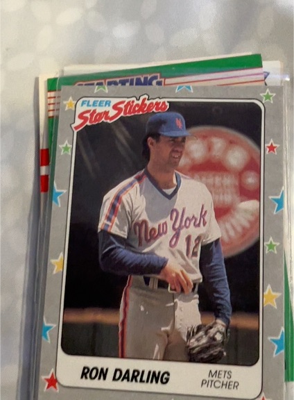 1988 Fleer Star Stickers #100 Ron Darling — front