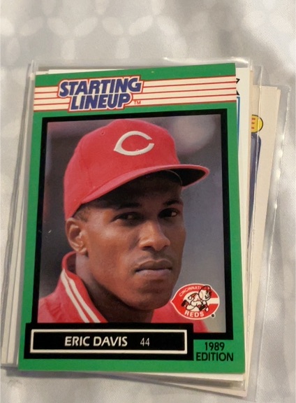 1989 Kenner Starting Lineup #44 Eric Davis — front