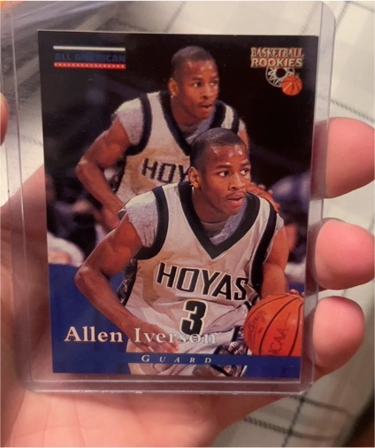 1996 Score Board Basketball Rookies #81 Allen Iverson — front