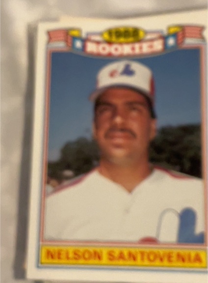 1989 Topps Rookies #18 Nelson Santovenia — front