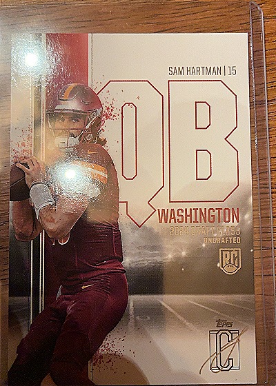 2024 Topps Signature Class #198 Sam Hartman — front