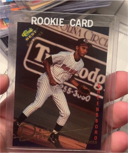 1993 Classic Best Gold #115 Derek Jeter — front