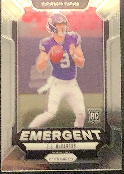 2021 Panini Prizm Emergent #EM-JG Jared Goff — back