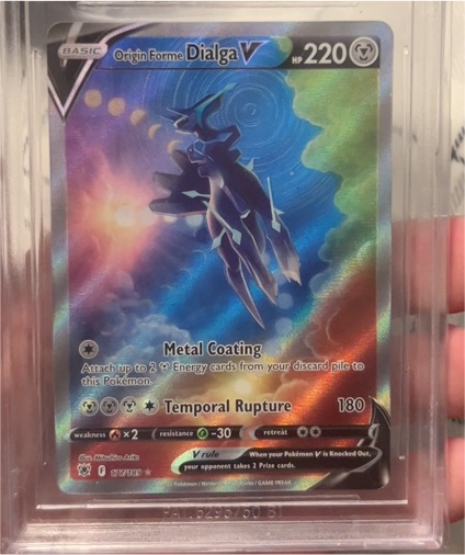 2022 Pokémon Astral Radiance #177 Origin Forme Dialga V — front