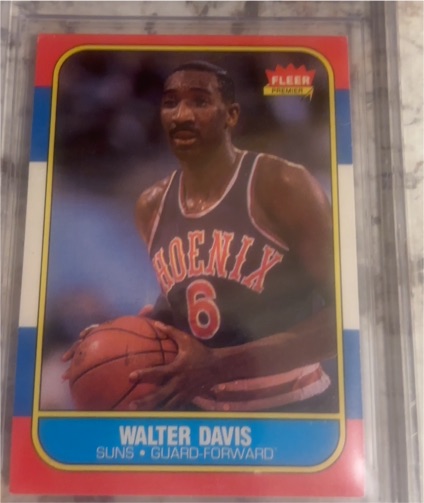 1986-87 Fleer #23 Walter Davis — front