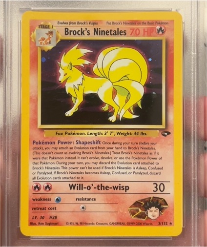 2000 Pokemon Gym Challenge #3 Brock's Ninetales — front
