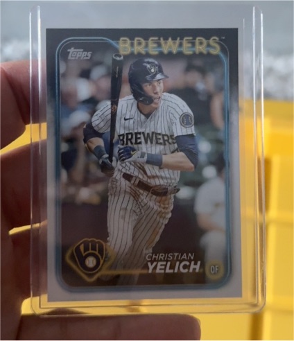 2024 Topps Series 1 #145 Christian Yelich Milwaukee Brewers — front
