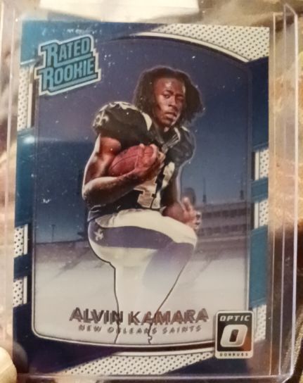 2017 Donruss Optic #199 Alvin Kamara — front