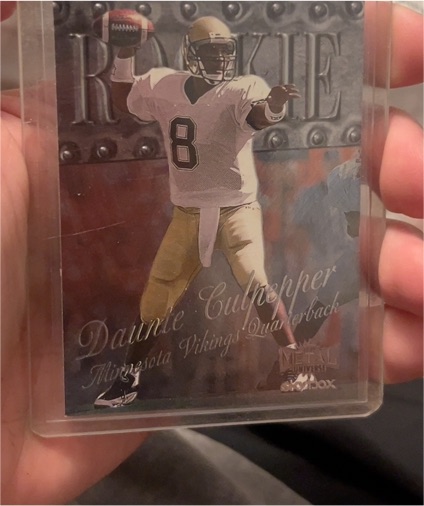 1999 Skybox Metal Universe #217 Daunte Culpepper Rookie Card Minnesota Vikings — front