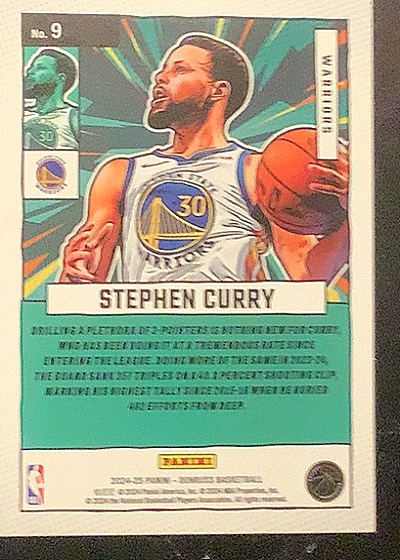 2024-25 Donruss #9 Stephen Curry Net Marvels — back