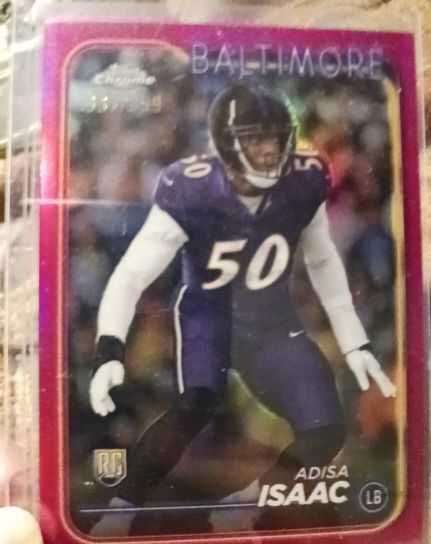2024 Topps Chrome #218 Adisa Isaac — front