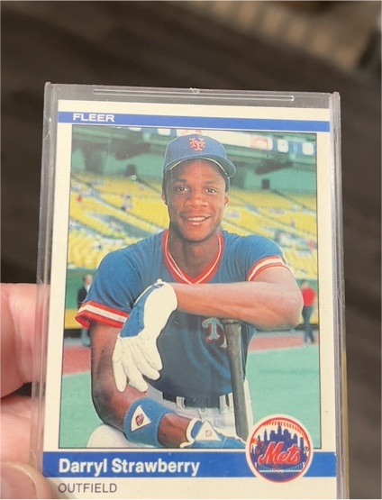 1984 Fleer #599 Darryl Strawberry — front