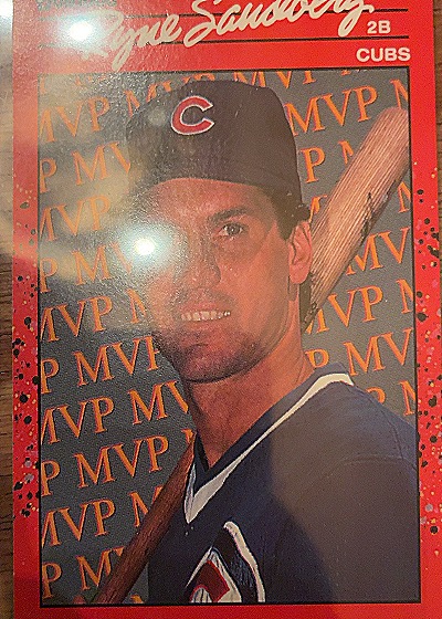 1990 Donruss #BC-10 Ryne Sandberg Bonus MVP's — front