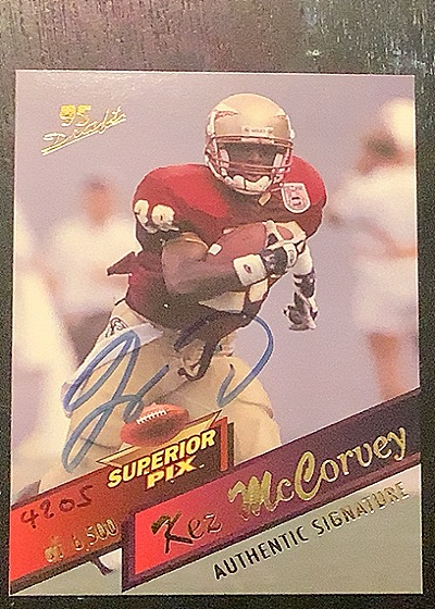 1995 Superior Pix #9 Kez McCorvey — front