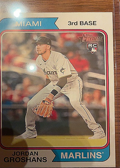 2023 Topps Heritage #123 Jordan Groshans — front