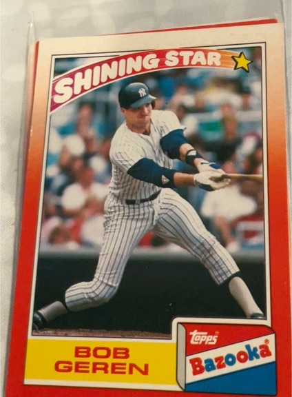 1990 Topps Bazooka Shining Stars #20 Bob Geren — front