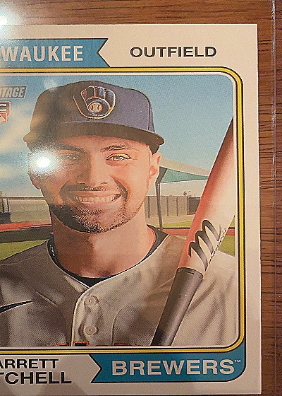 2023 Topps Heritage #95 Garrett Mitchell — front