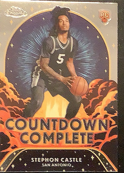 2024-25 Topps Chrome #CC-13 Stephon Castle Countdown Complete — front