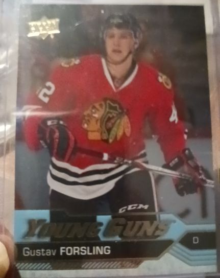 2016-17 Upper Deck #240 Gustav Forsling — front