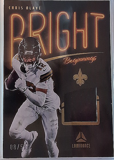 2023 Panini Luminance Bright Beginnings #BB-13 Chris Olave — front