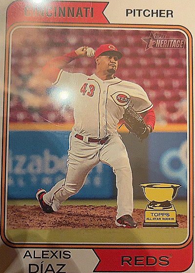 2023 Topps Heritage #55 Alexis Díaz — front