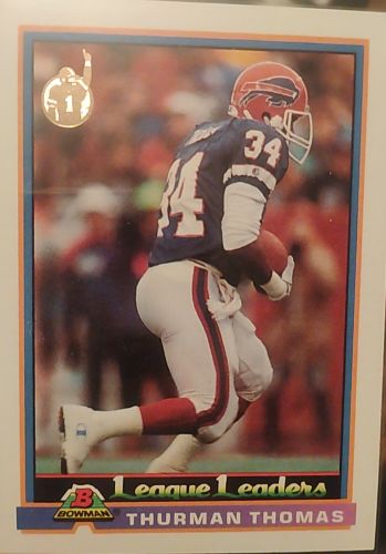 1991 Bowman #281 Thurman Thomas — front