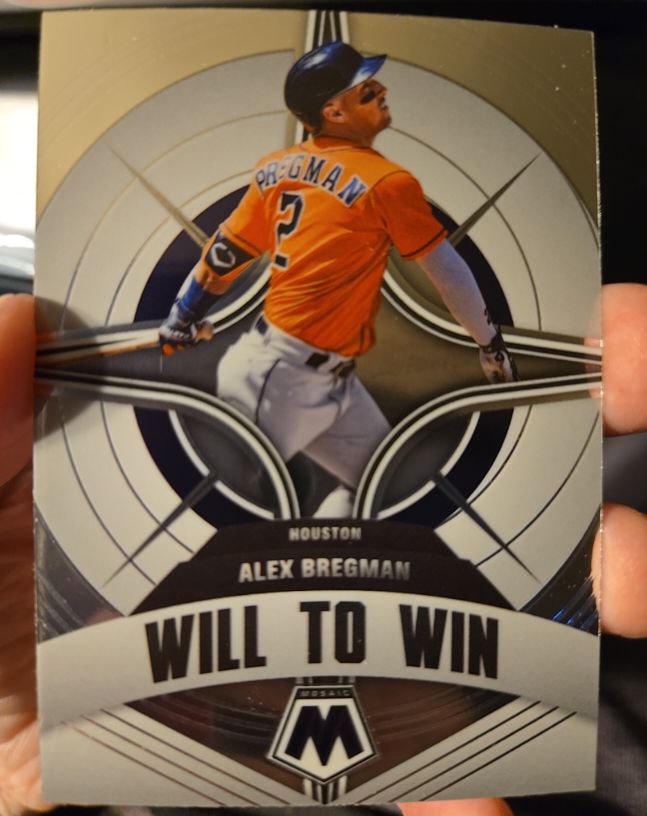 2022 Panini Mosaic Will to Win #WW-7 Alex Bregman — front