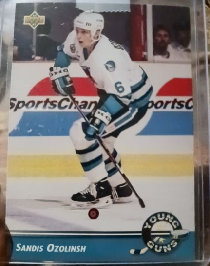 1992-93 Upper Deck #568 Sandis Ozolinsh — front