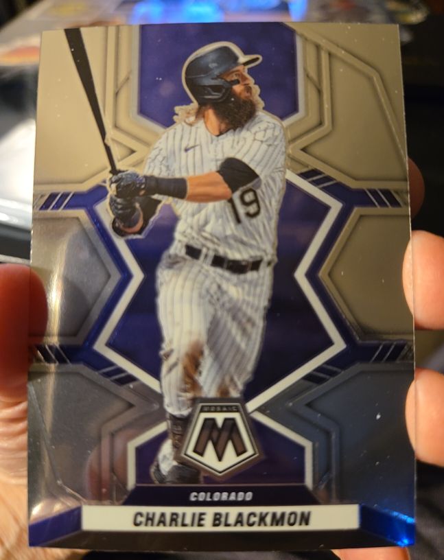 2022 Panini Mosaic #12 Charlie Blackmon — front