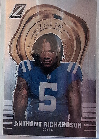 2023 Panini Zenith Football #26 Anthony Richardson Zeal of Approval — front