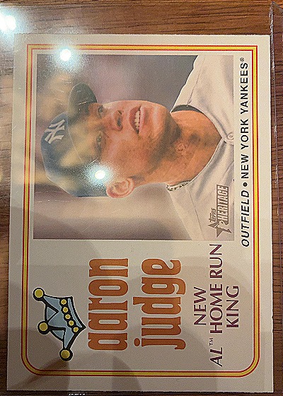 2023 Topps Heritage #1 Aaron Judge — front