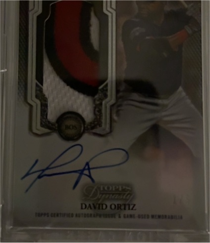 2020 Topps Dynasty David Ortiz — front