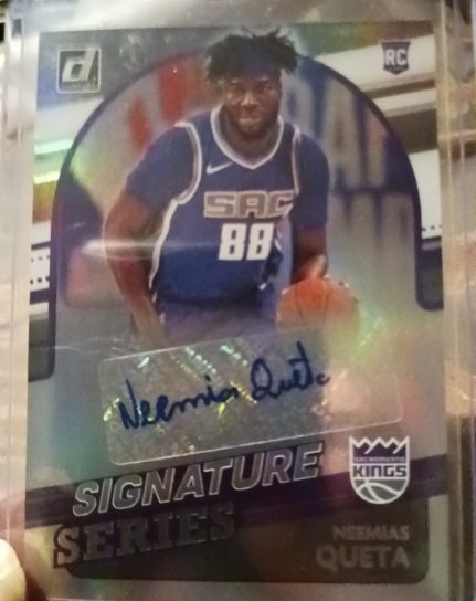 2021 Panini Donruss Optic Signature Series #SS-NQT Neemias Queta Rookie Auto — front