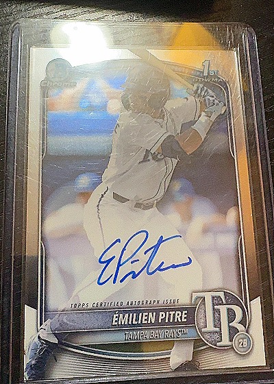 2025 Bowman Chrome #CPA-EPI Émilien Pitre — front