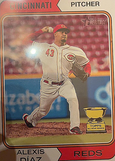 2023 Topps Heritage #55 Alexis Díaz — front