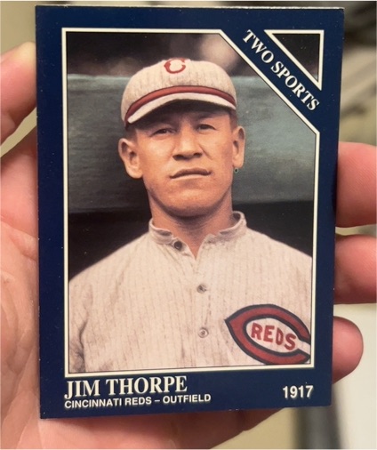 1992 Conlon Collection TSN #403 Jim Thorpe — front