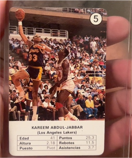 1988 Fournier Estrellas #5 Kareem Abdul-Jabbar — front