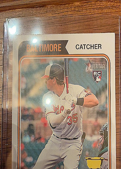 2023 Topps Heritage #7 Adley Rutschman Rookie Card Baltimore Orioles — front