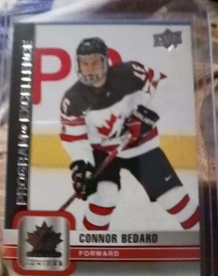 2023 Upper Deck Team Canada Juniors Program of Excellence #108 Connor Bedard — front